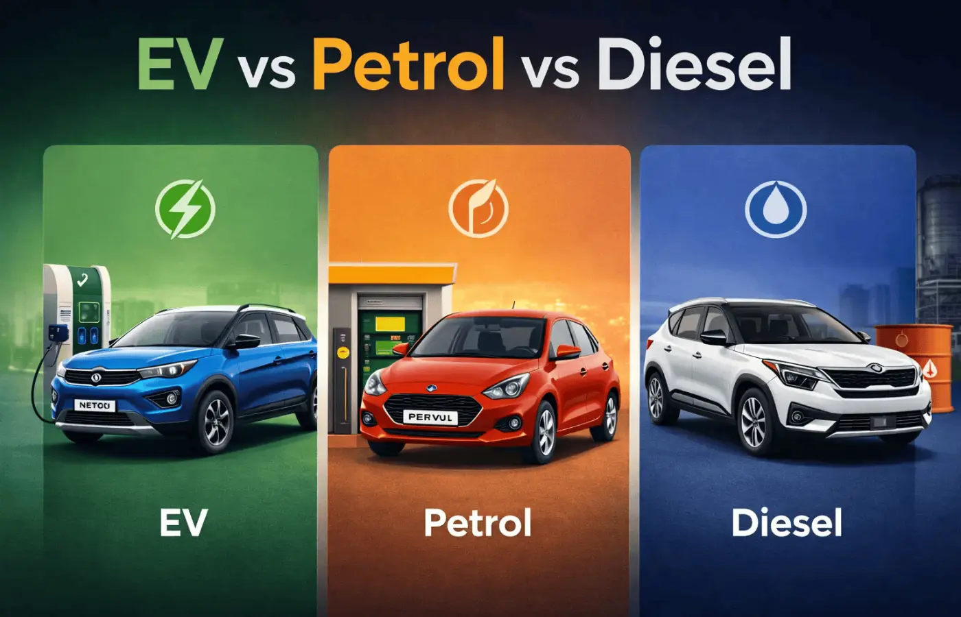 EV vs Petrol vs Diesel in 2026